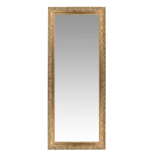 Miroir en paulownia doré 59x145