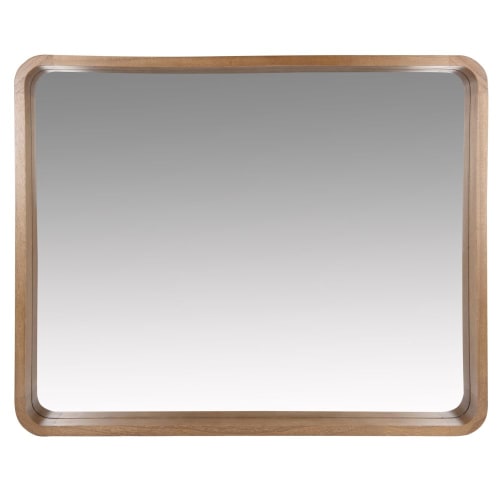 Déco Miroirs | Miroir en paulownia marron 78x63 - PB36041