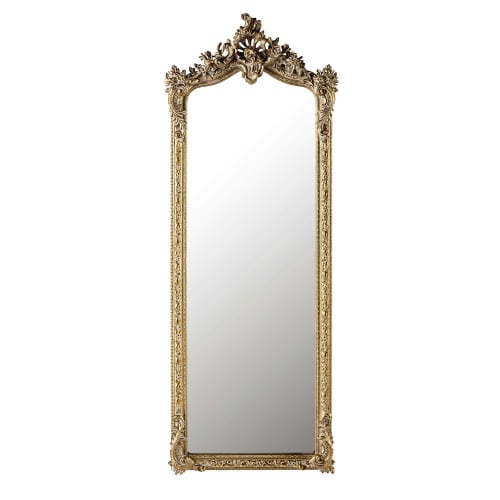 Déco Miroirs | Miroir en résine dorée 64x168 - KG63532