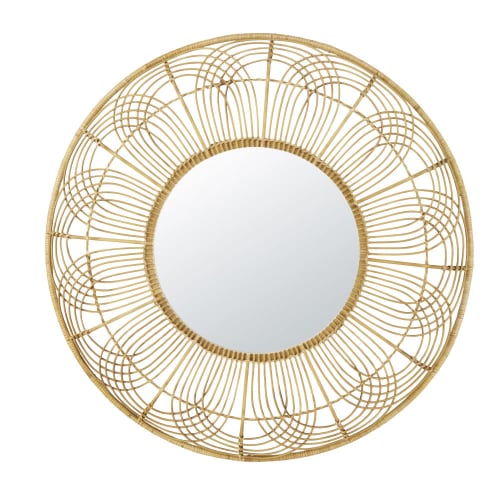 Déco Miroirs | Miroir en rotin et bambou D94 - ZK00959