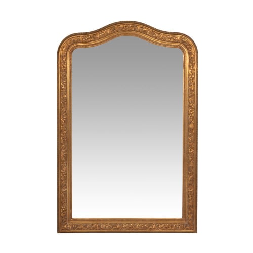 Déco Miroirs | Miroir sculpté doré 80x120 - GB69036