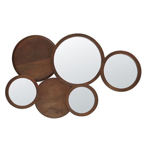 Déco Miroirs | Miroirs en bois de manguier marron 72x114 - NC15122