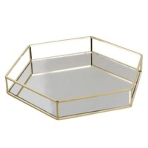 Mirrored Metal Tray