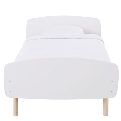 Mitwachsendes Kinderbett 90x140 190 Weiss Nuage Maisons Du Monde