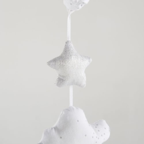 Mobile Musical Pour Bebe En Coton Gris Et Blanc Celeste Maisons Du Monde