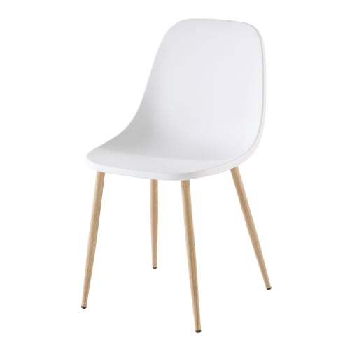 Meesterschap zaad condensor Moderne witte stoel Fibule | Maisons du Monde