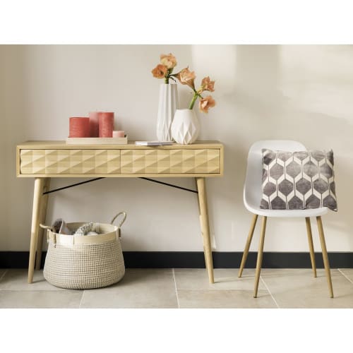 Moderner weißer Stuhl Fibule | Maisons du Monde