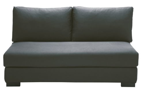 Sofas und sessel Modulsofa und Sofa Eckelemente | Modulare 2-Sitzer-Liegesessel, dunkelgrau - DW60227