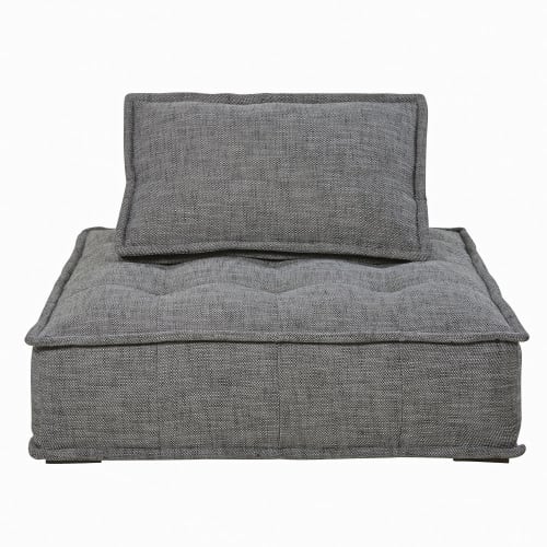 Modulare Sessel ohne Armlehnen für Sofa, kohlegrau