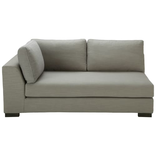 Modulares Sofa, Armlehne links, grau