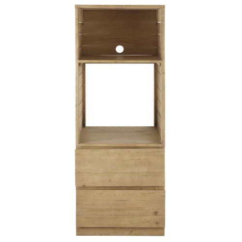 Mueble de cocina con espacio para horno y 2 cajones de epicea Milos