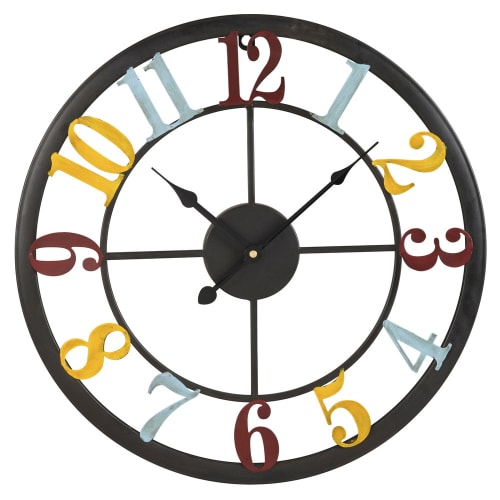 Decor Clocks | Multi-Coloured Metal Clock D45 - OI24270