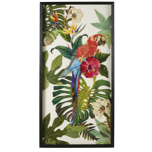 Multicoloured Paper Parrot Wall Art 50x100 Honolulu Maisons Du Monde