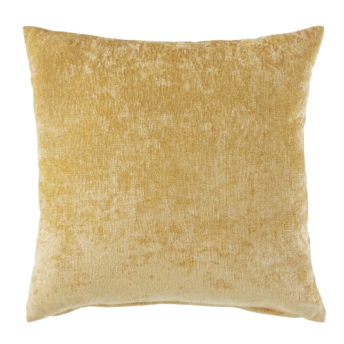 Mustard Yellow Velvet Cushion 60x60 Vint Maisons du Monde