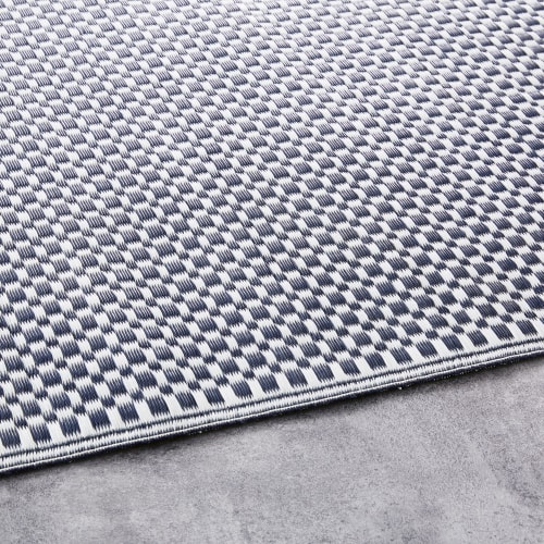 Navy Blue And White Polypropylene Outdoor Rug 120x180 Grand Hotel Outdoor Rug 120x180 Grand Hotel