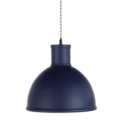 blue metal light shade