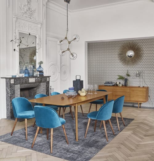 Oak Extendible 8 12 Seater Dining Table W 200 300 Cm Portobello Maisons Du Monde