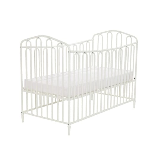 Off White Metal Baby Cot L126 Juliette Maisons Du Monde