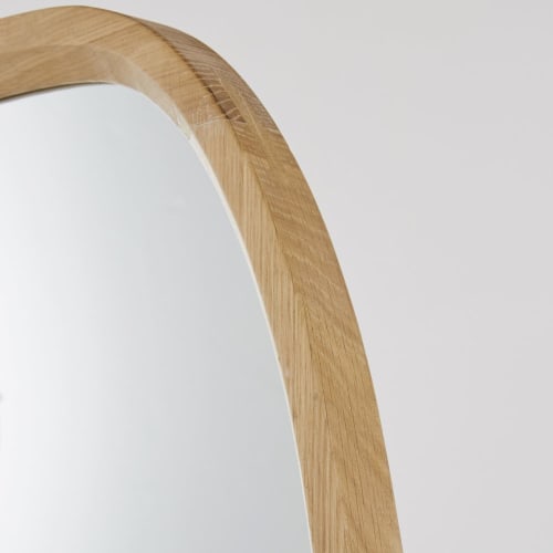 Verstikken Speeltoestellen Tegenover Ovale eikenhouten spiegel 43 x 110 cm MAEL | Maisons du Monde
