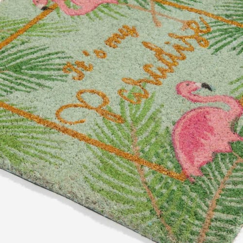 Paillasson Colore 45x45 Flamingo Maisons Du Monde