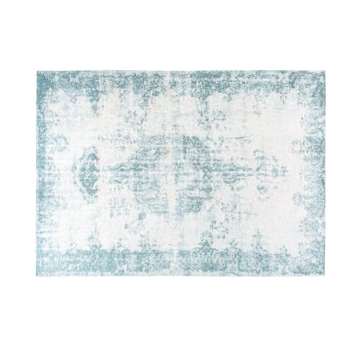 Business beds and bed linen | Pale Green Rug with Jacquard Motifs 200x290 - OB63920
