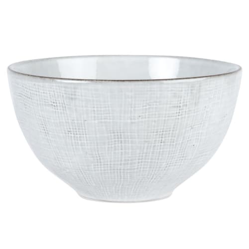 Decor Christmas Tableware | Pale Grey Earthenware Bowl - HI13694