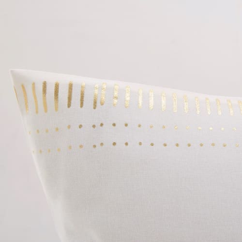L'empereur taille parure de lit glitz blanc bordure dorée 200 fils au pouce 100% coton