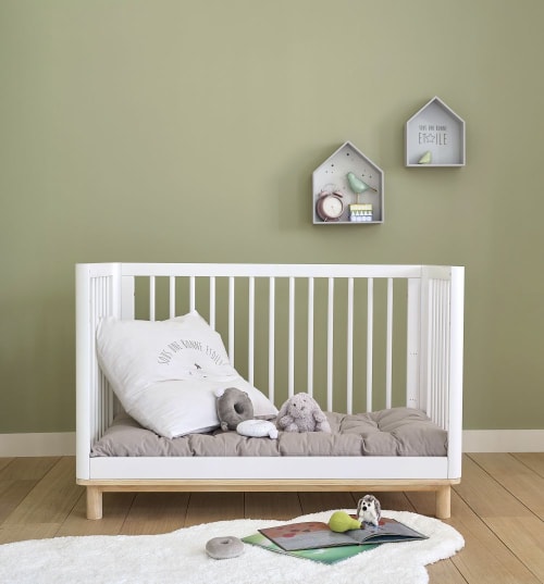 Parure De Lit Enfant En Coton Blanc Motifs Etoiles 140x150 Celeste Maisons Du Monde