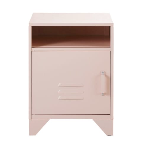 Pastel Pink Metal Bedside Table Sunset Universe Maisons Du Monde