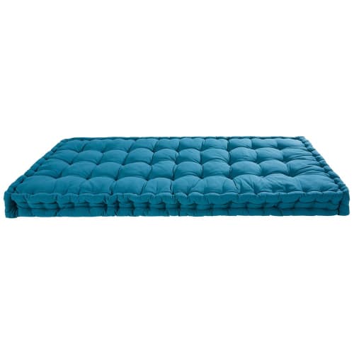 Maison Du Monde Materassi.Petrol Blue Cotton Mattress 90x190 Maisons Du Monde