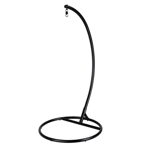Jardin Fauteuils suspendus | Pied pour fauteuil suspendu en métal noir - ZB01526