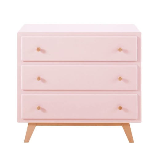 Pink 3-Drawer Chest of Drawers Compatible with Changing Board Sweet 2 ...