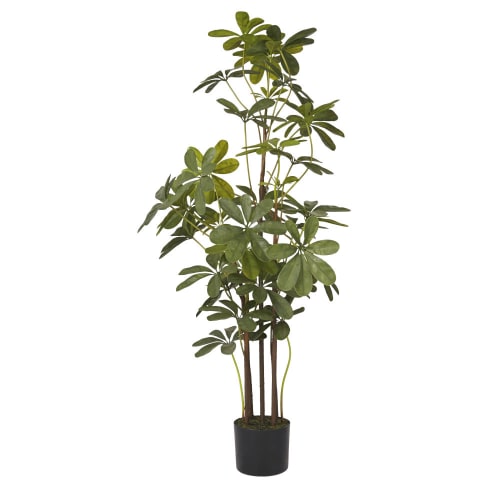 Déco Fleurs artificielles et bouquets | Plante artificielle verte et pot noir - FT41533