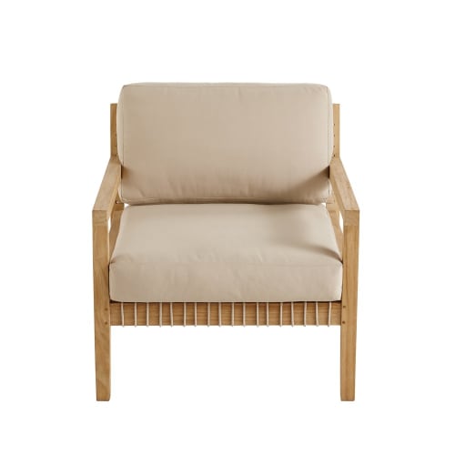 Poltrona Da Giardino In Legno Massello Di Teak