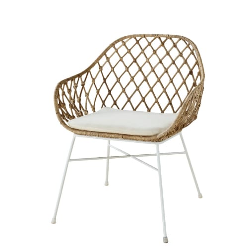 Poltrona In Rattan Intrecciato