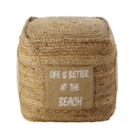 Pouf en jute 45x45 OCELLA Maisons du Monde