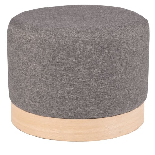 Pouf gris anthracite SEDONA Maisons du Monde
