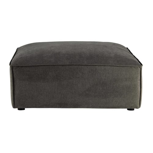 Canapés et fauteuils Canapés modulables | Pouf pour canapé modulable en tissu taupe grisé - OP77088