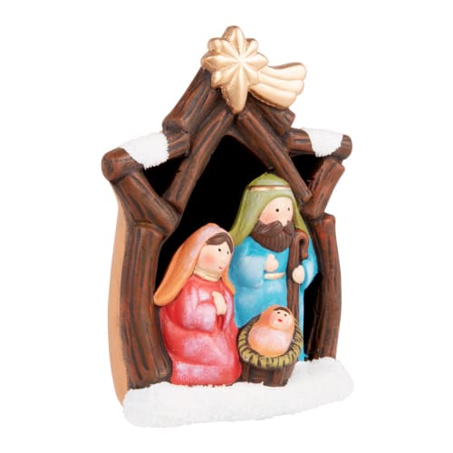 Presepe Di Natale Luminoso In Ceramica Multicolore Maisons Du Monde