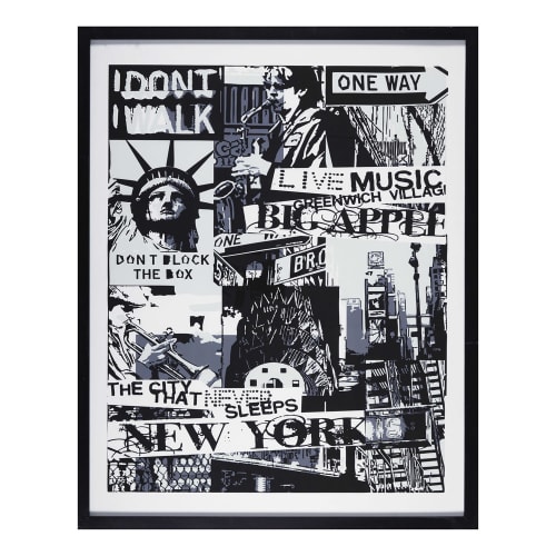 Printed Black Clip Frame 80 X 100 Cm Cosmopolitan City Maisons