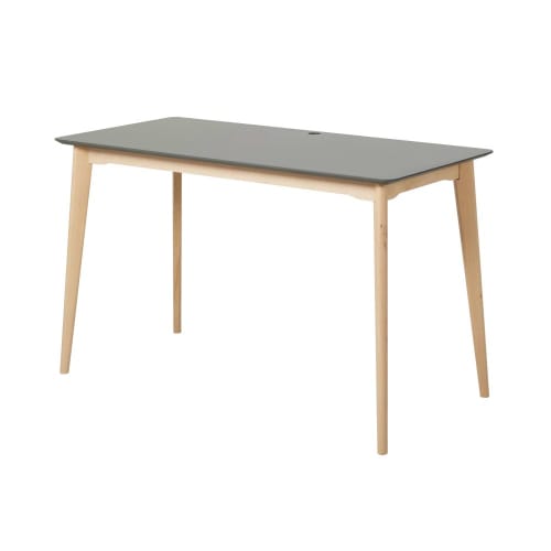 Professional Anthracite Grey Solid Beech Desk Mimo Business | Maisons ...