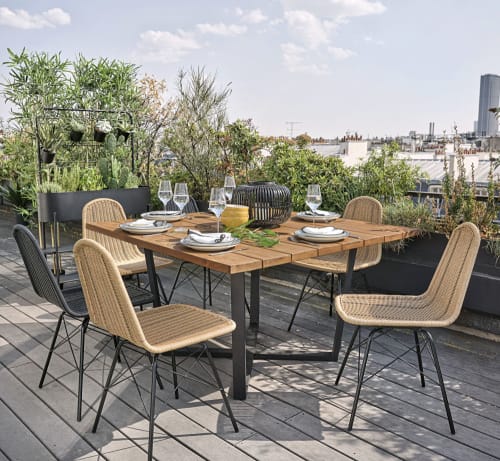 Quadratischer Gartentisch aus Akazienholz für 8 Personen L130 | Maisons du Monde Quadratischer Gartentisch aus Akazienholz für 8 Personen L130 | Maisons du Monde