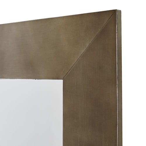 Dekoration Wandspiegel und Barock Spiegel | Quadratischer Spiegel aus braunem Metall, 110x110cm - KA91995