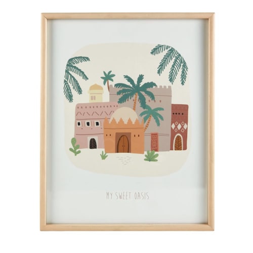Quadro Stampa Oasi Multicolore 40x50 Cm Siwa Maisons Du Monde