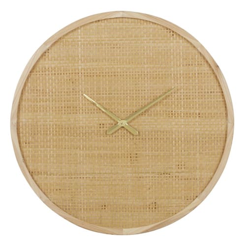 Decor Clocks | Rattan canework clock D90cm - SL27990