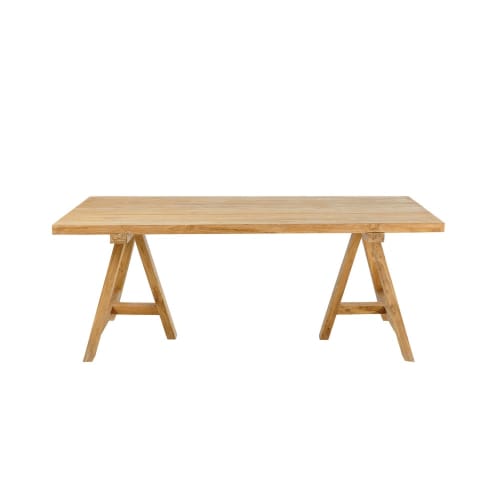 Outdoor collection Outdoor dining tables | Recycled Teak 8-Seater Garden Table L200 - AI23998