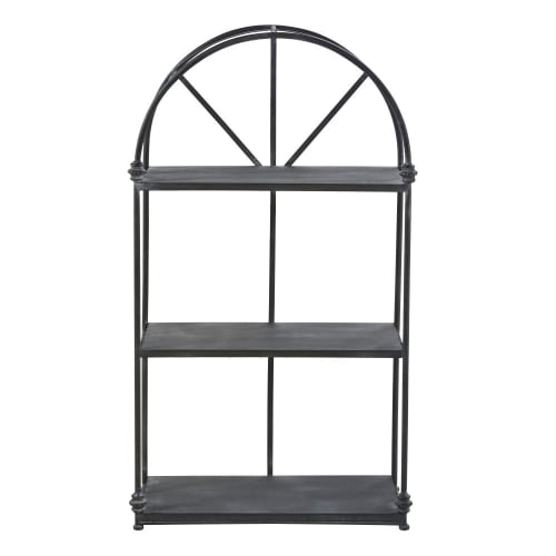 Regal aus Metall in Antikoptik, anthrazitgrau Bergame Wandregal aus Metall in Antikoptik Gordon | Maisons du Monde