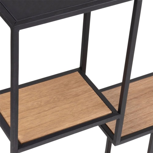 Möbel Regale | Regal aus schwarzem Metall - LL16667