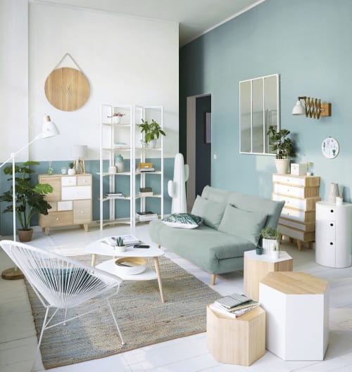Regal aus weißem Kiefernholz und Paulownienholz Spring Scaffale bianco Austral | Maisons du Monde | Estanterías