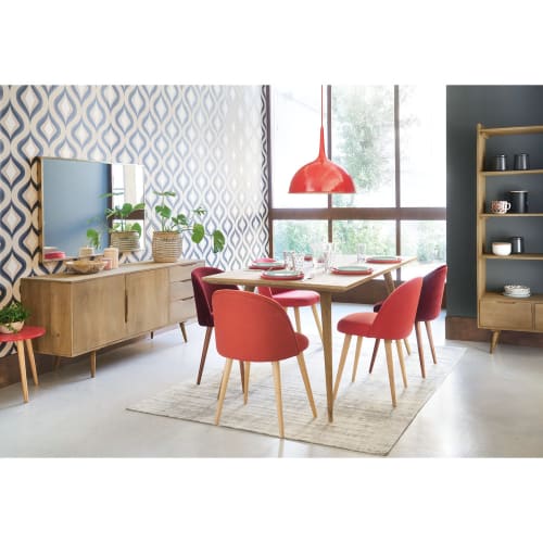 Regal im Vintage Stil mit 2 Schubladen aus Mangoholz Regal im Vintage Stil mit 2 Schubladen aus Mangoholz